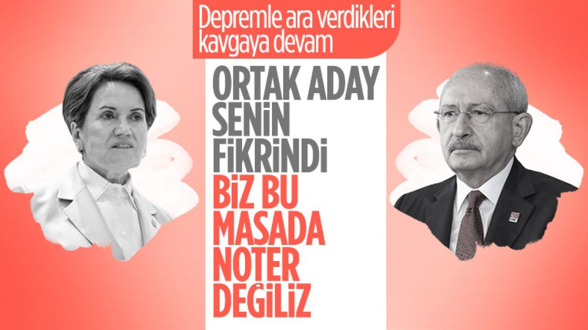 Meral Akşener’den ortak adaylık çıkışı: Bu masa noter görevi görmeyecek