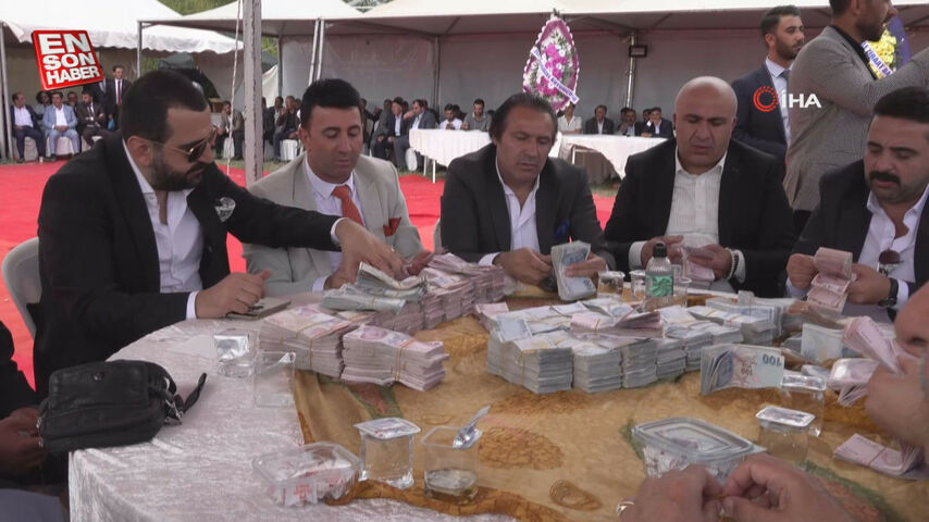 Van’daki aşiret düğününde 6 milyon TL takıldı