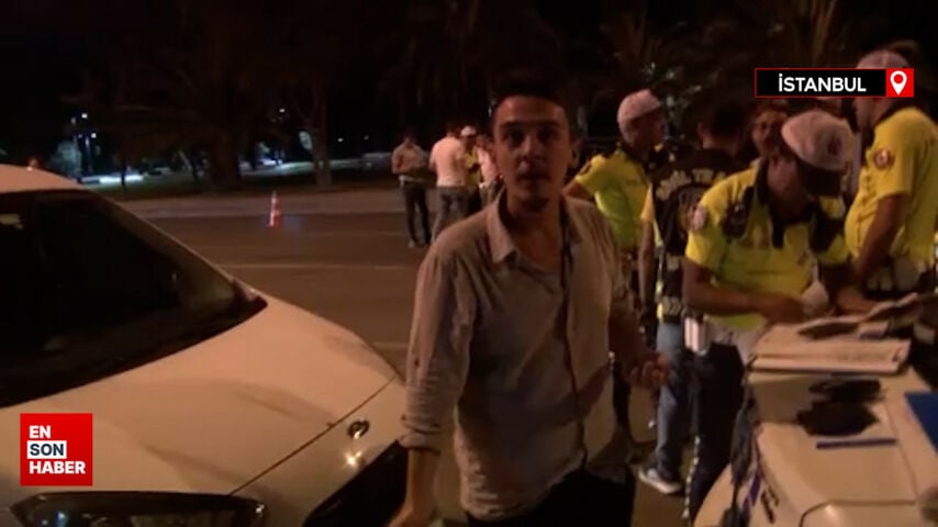 İstanbul’da denetimde ceza yiyen sürücüler basın mensuplarına yüklendi