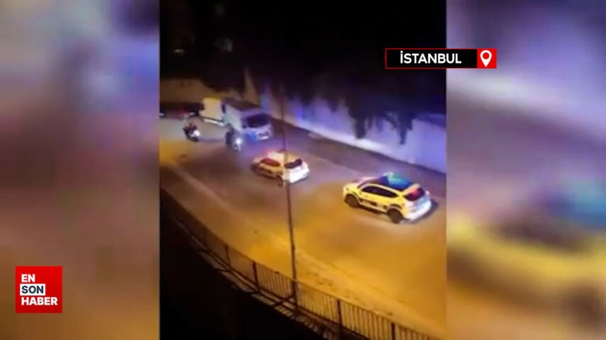Kağıthane’de polis ekiplerinden şehit polis anısına araç konvoyu