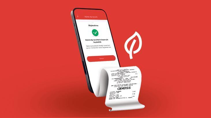 Çevreye katkı için dijital slip sunuyor