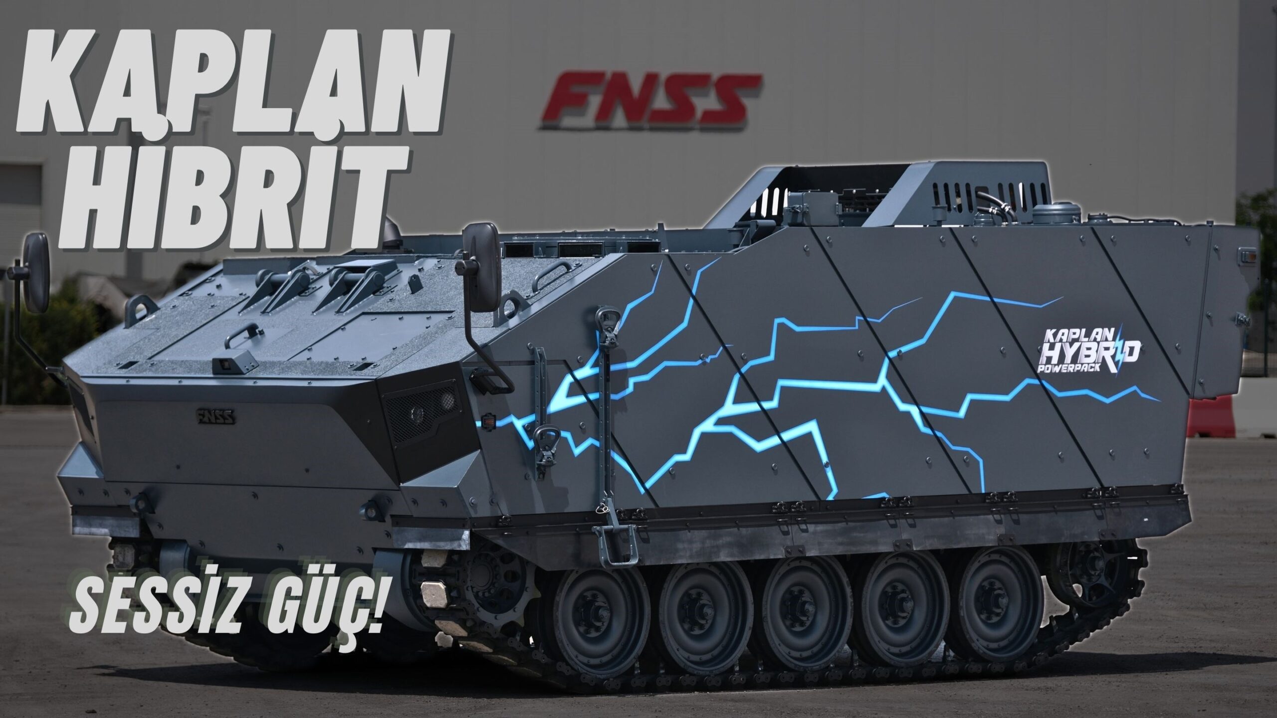 Hibrit motorlu zırhlı kara aracı FNSS Kaplan Hibrit tanıtıldı