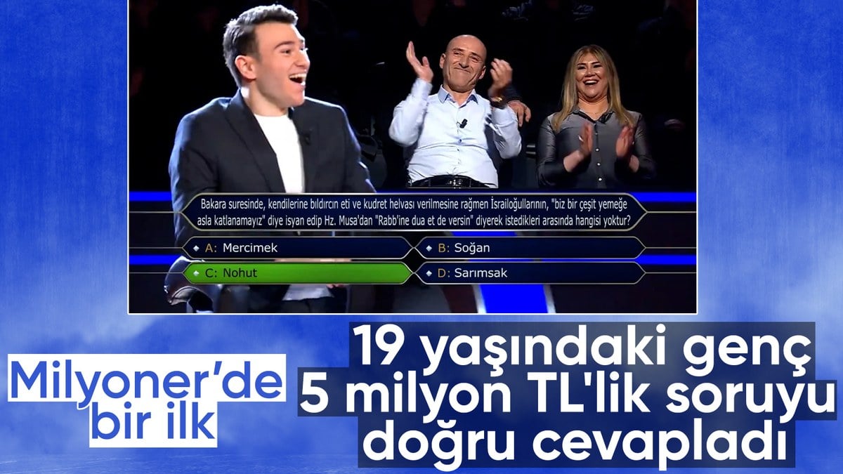 Kim Milyoner Olmak İster yarışmasında bir ilk! 5 milyon TL kazandı