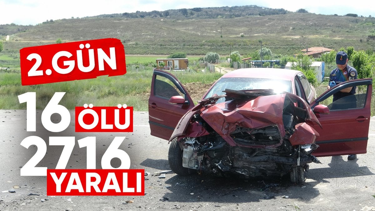 Kurban Bayramı’nın ikinci gününde 726 kaza yaşandı, 11 kişi hayatını kaybetti