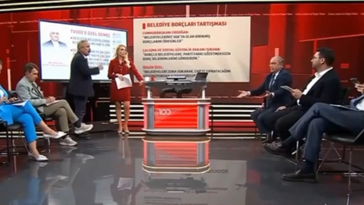 Canlı yayında belediyelerin SGK borcu tartışması