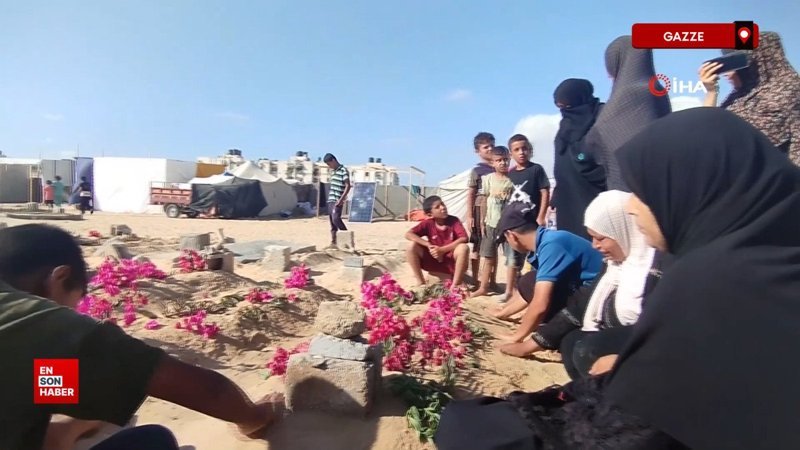 Mezarlıklar, Gazze Şeridi’nde yerinden edilmiş Filistinlilere sığınak oldu