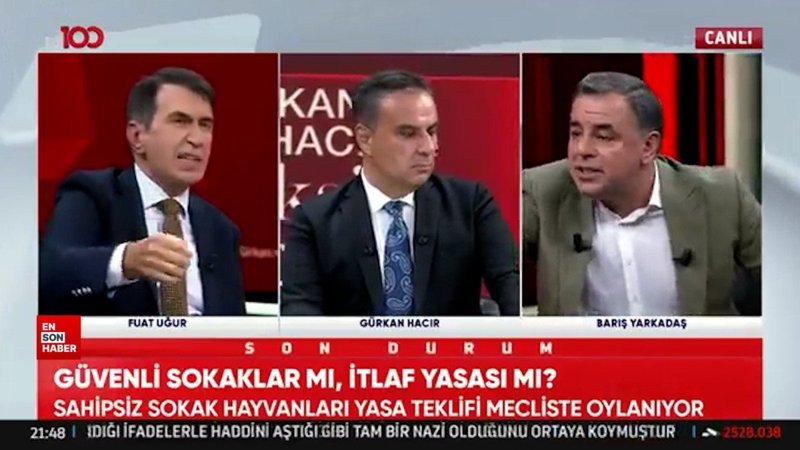 Barış Yarkadaş ve Fuat Uğur arasında sokak köpekleri tartışması