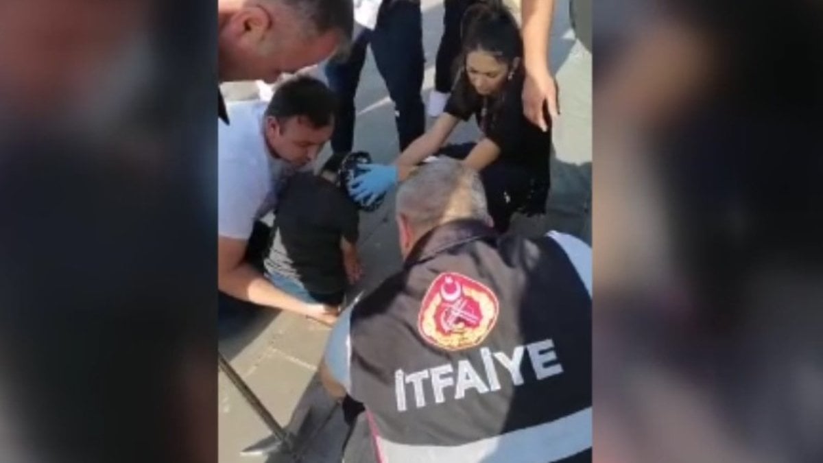 Kars’ta oyun oynayan çocuğun bacağı tahliye borusuna sıkıştı