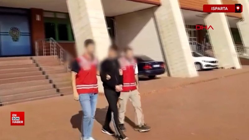 Isparta’da güvenlik görevlisi kapkaççıyı yakalattı