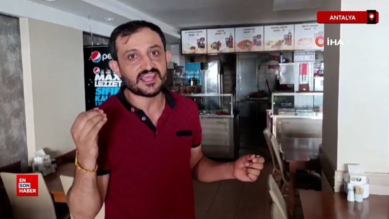 Manavgat’ta esnaftan, elektrik kesintisine tepki