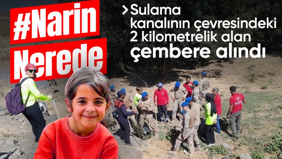 Narin Güran’ı arama çalışmaları sulama kanalında yoğunlaştırıldı