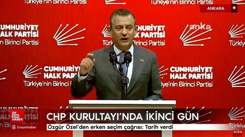 Özgür Özel’den erken seçim çağrısı: Tarih verdi